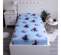 Jerry Fabrics F - Drap Housse - La Reine des Neiges - Bleu - 1 Piece - Enfant - 1 Personne - Coins Elastiques - 90 x 200 cm - 100% Coton