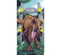 Jerry Fabrics Jurassic World Serviette de Bain pour Enfants Motif Dinosaure Volcano