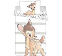Jerry Fabrics Linge de lit en coton 100x135 Bambi deer crib stripes 4768 pillowcase 40x60