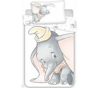 Jerry Fabrics Literie en coton 100x135 Dumbo éléphant gris Taie d'oreiller 40x60 23 août