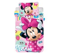 Jerry Fabrics Literie en coton 100x135 Mini Minnie Mouse rose 9429 Taie d'oreiller 40x60 JF24
