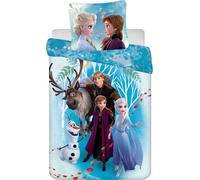 Jerry Fabrics Literie en coton 160x200 Taie d'oreiller Frozen Familly bleu 70x80 23 août