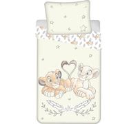 Jerry Fabrics Literie phosphorescente 140x200 Roi Lion 2305 Taie d'oreiller en coton 70x90 JF 02