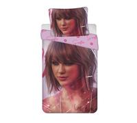 Jerry Fabrics Parure de lit Music Artist - Housse de couette 140 x 200 cm et taie d'oreiller 70 x 90 cm - Certifié Öko-Tex - 100 % coton avec fermeture éclair - Réversible