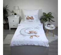 Jerry Fabrics Parure de lit pour bébé avec Ours sur Nuage 100 x 135 cm 100% Coton