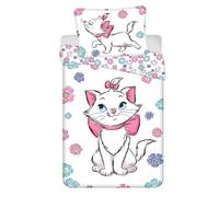 Jerry Fabrics Parure de lit réversible pour enfant - 140 x 200 cm - En coton - Certifié Öko-Tex Marie Aristochats