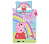 Jerry Fabrics PEP016 Parure de lit pour bébé, motif de Peppa Pig, 100 x 135 cm