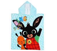 Jerry Fabrics Poncho Bing Serviette avec Capuche Motif Lapin 50 x 115 cm