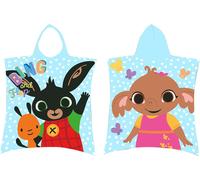 Jerry Fabrics Poncho Bing Serviette avec Capuche Motif Lapin 50 x 115 cm