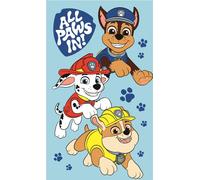 Jerry Fabrics Serviette de bain 30x50 Paw Patrol Boys Blue Baby Coton JF24