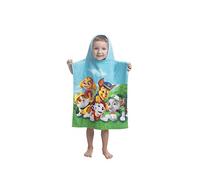 Jerry Fabrics Serviette de Bain Poncho à Capuche Paw Patrol pour Enfant en Coton, Multicolore, Taille 50 x 115 cm
