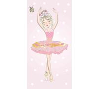 Jerry Fabrics Serviette de plage 70x140 Ballerina Pink Coton Baby 23 août