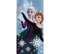 Jerry Fabrics Serviette de plage 70x140 Frozen 2 Anna et Elsa bleu coton 23 août