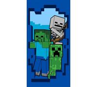 Jerry Fabrics Serviette de plage 70x140 Minecraft Serviette de bain en coton éponge pour bébé