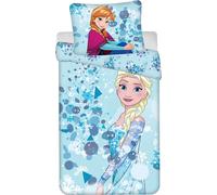 Jerry Fabrics Taie d'oreiller en coton 70x90 Frozen Anna Elsa Ice Age 140x200, glow in the dark