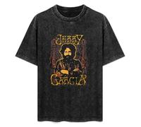 Jerry Garcia Guitars Portrait Charcoal Grey T T-Shirt Black S