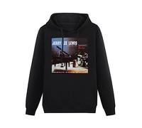 Jerry Lee Lewis Live at The Star Club Hamburg 1964 Hoodies Long Sleeve Pullover Loose Hoody Sweatershirt Black XL
