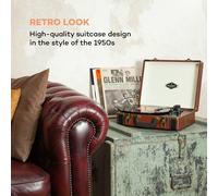 Jerry Lee Platine vinyle look retro avec port USB numérisation -marron