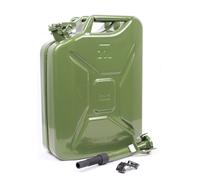 Jerrycan Bidon de Combustible Réservoir Diesel 20 L Métal Bec Verseur Support