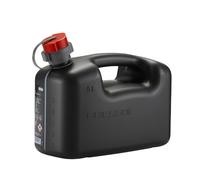 JERRYCAN-BIDON ESSENCE-CARBURANT PRESSOL EN POLYETHYLENE NOIR AVEC BEC FLEXIBLE