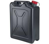 Jerrycan-bidon essence-carburant pressol en polyethylene noir avec bec flexible 20l n/a G