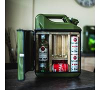 Mikamax - Jerrycan Mix Drinks 20L - Jerrican Barre de Boissons - Bar à Whisky - Metal Jericane - Verde - 46,5 x 34,5 x 14 cm - Bar Mobile - Whiskeybar Canister - Coffret Cadeau