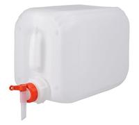 Jerrycanshop Bidon en plastique 10 l avec robinet pour liquides, eau et aliments dangereux, Bidon UN - 10 l - Plastique (PEHD) - Sans BPA - Naturel