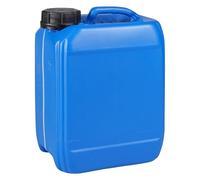 Jerrycanshop Jerrican empilable 5 l UN - Bidon de carburant - Bidon d'eau - En plastique (PEHD) - DIN51 - Sans BPA - Bleu