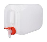 Jerrycanshop Jerrican en plastique 20 l avec robinet pour liquides dangereux, eau et aliments dangereux, Bidon UN - 20 l - Plastique (PEHD) - Sans BPA - Naturel