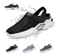 Jerrycherries Chaussures orthopédiques, sandales d'été orthopédiques confortables for hommes, respirantes, légères, antidérapantes, sabots classiques confortables avec soutien de la voûte plantaire, c