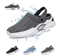 Jerrycherries Chaussures orthopédiques, sandales d'été orthopédiques confortables for hommes, respirantes, légères, antidérapantes, sabots classiques confortables avec soutien de la voûte plantaire, c