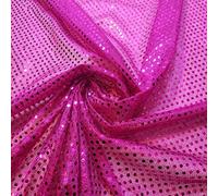 Jersey à paillettes en nylon brillant pour déguisement 1 m Rose vif 1 mm