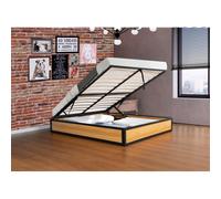 Concept Usine Lit coffre industriel Jersey 140 x 190 cm Marron