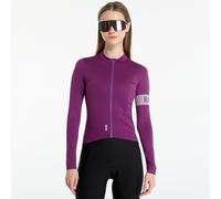 Jersey Rapha Women's Pro Team Long Sleeve Midweight Jersey Deep Magenta/ White M