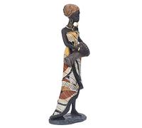 jerss Tambour Africain Statue étagère Performance Art Statues Ornement Tribu Culture Résine Musicien Modélisation Outils