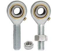 Jersvimc POSB5 Embout de tige mâle 5/16" Alésage 5/16-24 Connecteur fileté droit, 2 pièces de roulement de tige 5/16 auto-lubrifiant avec écrous à blocage