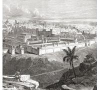 Jérusalem au temps de Jésus-Christ montrant le temple restauré par Hérode le Grand. De Cassell's Illustrated Universal History publié 1883. Poster imprimé par Ken Welsh (38,1 x 35,6 cm)