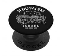Jérusalem Israël City pour Sion et Terre Sainte Biblique PopSockets PopGrip Adhésif