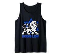 Jérusalem Israël Lion Rising Juif Star of David Vintage Débardeur