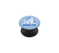 Jérusalem Israël Lion Rising Juif Star of David Vintage PopSockets PopGrip Adhésif
