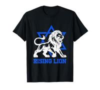 Jérusalem Israël Lion Rising Juif Star of David Vintage T-Shirt
