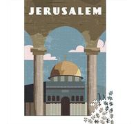 Jerusalem Israel, Puzzle Classique 1000 Pièces, 70x50cm/1000pcs | Pour une activité qui demande de la patience : Puzzle adulte 1000 pièces ; pour une activité tranquille chez soi.