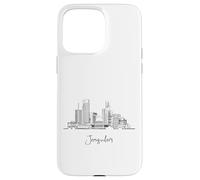 Jérusalem Israël Skyline Souvenirs de voyage Noir Paysage urbain Coque pour iPhone 15 Pro Max