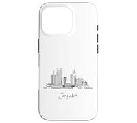 Jérusalem Israël Skyline Souvenirs de voyage Noir Paysage urbain Coque pour iPhone 16 Pro