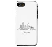 Jérusalem Israël Skyline Souvenirs de voyage Noir Paysage urbain Coque pour iPhone SE (2020) / 7 / 8