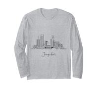 Jérusalem Israël Skyline Souvenirs de voyage Noir Paysage urbain Manche Longue