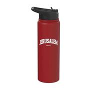 Jérusalem Israël - Souvenir de vacances universitaire Stainless Steel Insulated Water Bottle