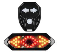 Jeruytgh Clignotant Vélo, Arriere Velo, Accessoire Velo, Étanche | Arrière De Vélo Télécommandé Sans Fil 32 LED, 5 Modes, Support Réglable