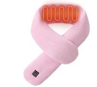 Jeruytgh Écharpe chauffante pour femme, cache-cou électrique, 3 réglages de température, écharpe chauffante rechargeable - pour homme par temps froid, hiver, Noël, ski, course à pied, voyage en plein