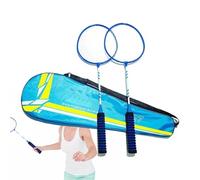 Jeruytgh Ensemble de Raquettes de Badminton,Ensemble de Remplacement de Raquettes de Badminton pour 2 Joueurs | Raquettes antidérapantes Robustes pour équipement de, Jeu Familial de Plage
